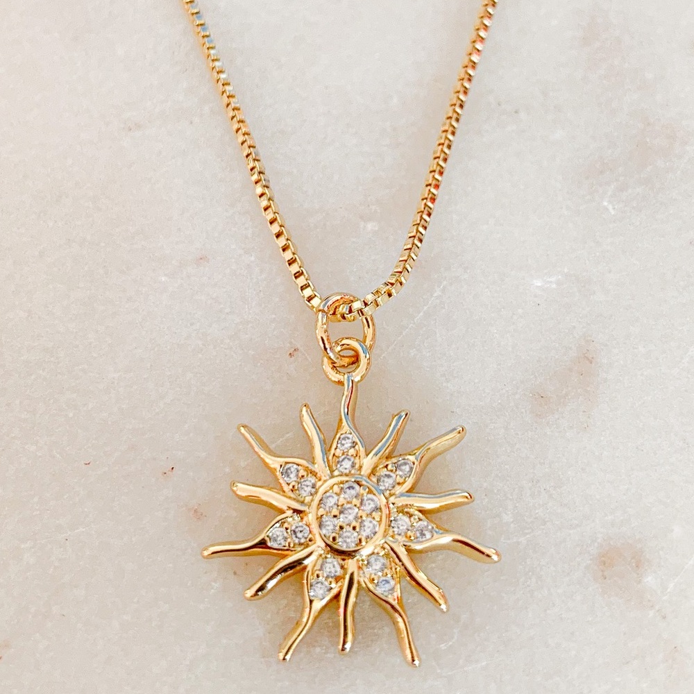 ☀️Sunburst Necklace | 14k Gold Filled